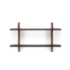 Vitra Rayonnage Mural Reol Japansk Rød/Mørk Egetrá