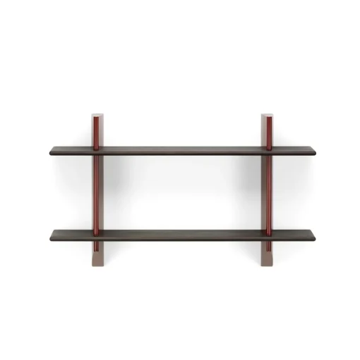 Vitra Rayonnage Mural Reol Japansk Rød/Mørk Egetrá
