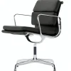 Vitra Soft Pad EA 208 Kontorstol med Swivel Sort/Krom