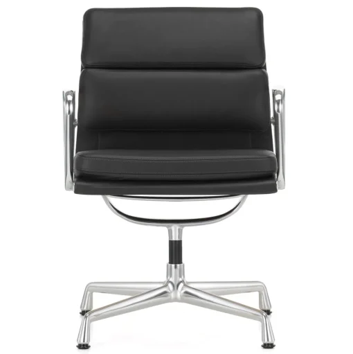 Vitra Soft Pad EA 208 Kontorstol med Swivel Sort/Krom