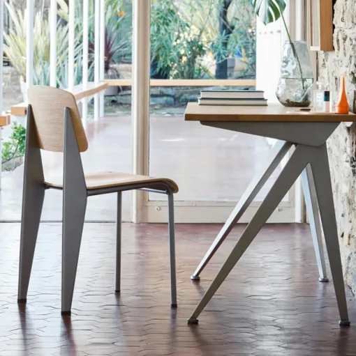 Vitra Standard Spisebordsstol Prouvé Blanc Colombe /Egetrá
