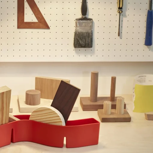 Vitra S-Tidy Skrivebordsopbevaring Poppy Rød