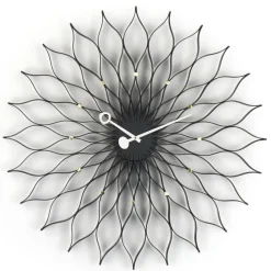 Vitra Sunflower Clock Ur Sort/Messing