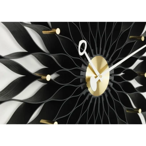 Vitra Sunflower Clock Ur Sort/Messing