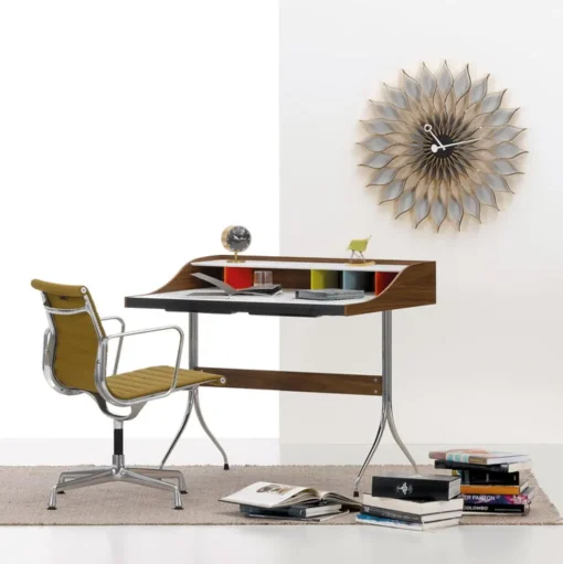 Vitra Sunflower Clock Ur Birk/Sort