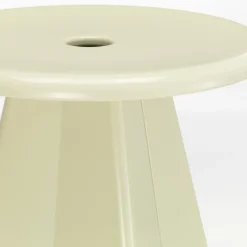 Vitra Tabouret Métallique Skammel Prouvé Blanc Colombe