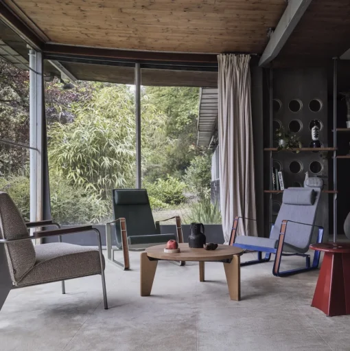 Vitra Tabouret Métallique Skammel Japansk Rød