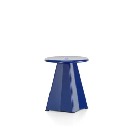 Vitra Tabouret Métallique Skammel Prouvé Bleu Marcoule