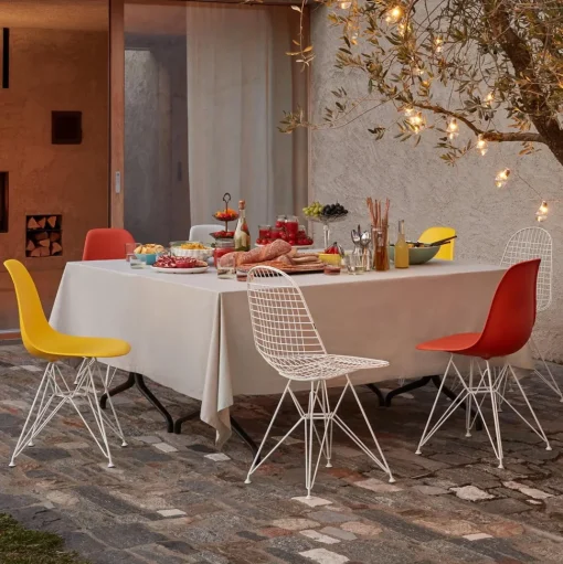 Vitra Wire DKR Spisebordsstol Hvid