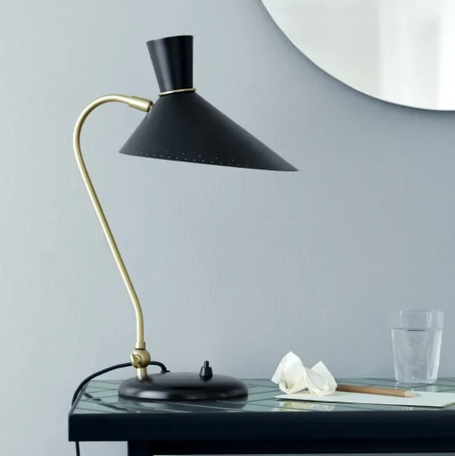 Warm Nordic Bloom Bordlampe Sort Noir