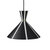 Warm Nordic Bloom Stripe Pendel Sort Noir/ Varm Hvid