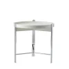 Warm Nordic Compose SofabordØ50 Hvid Krom