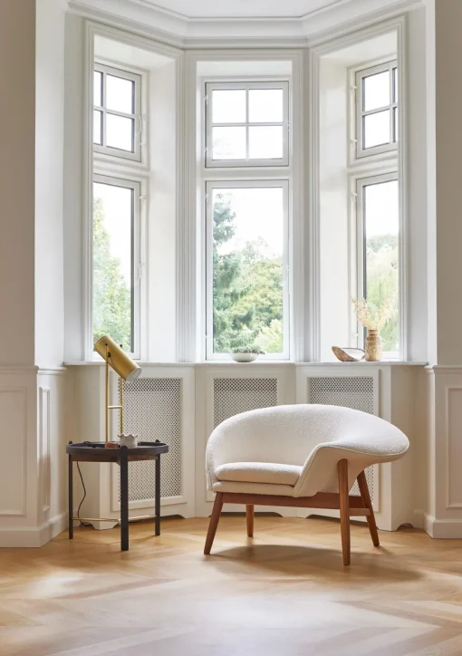 Warm Nordic Compose SofabordØ50 Hvid Krom