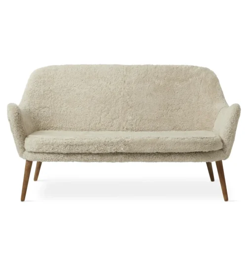 Warm Nordic Dwell 2-Seater Sofa Sheepskin Moonlight
