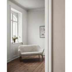 Warm Nordic Dwell 2-Seater Sofa Sheepskin Moonlight