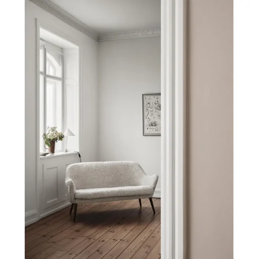 Warm Nordic Dwell 2-Seater Sofa Sheepskin Moonlight