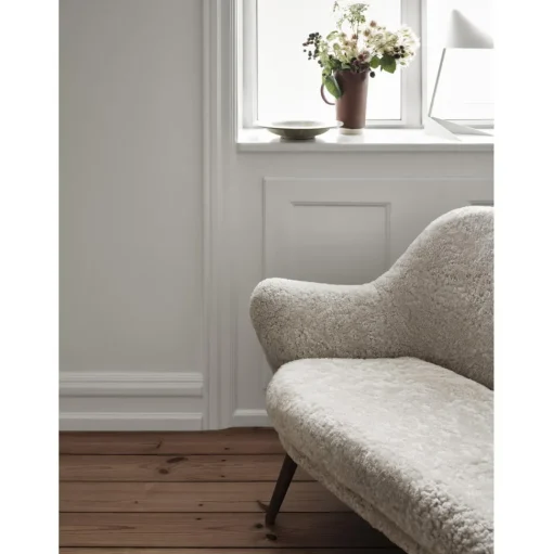 Warm Nordic Dwell 2-Seater Sofa Sheepskin Moonlight