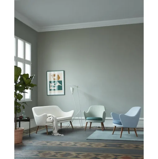 Warm Nordic Dwell 2-Seater Sofa Sheepskin Moonlight