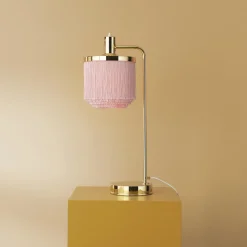 Warm Nordic Fringe Bordlampe Bleg Pink