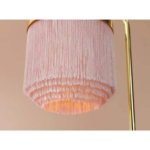 Warm Nordic Fringe Bordlampe Bleg Pink