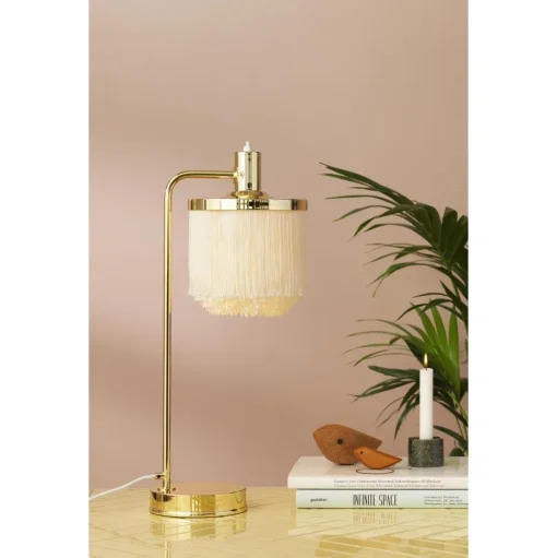 Warm Nordic Fringe Bordlampe Cream Hvid