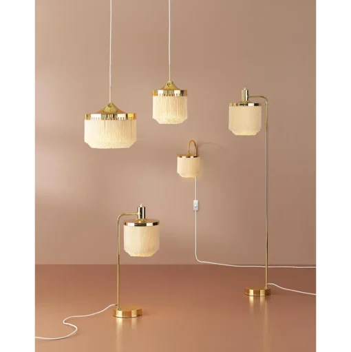 Warm Nordic Fringe Bordlampe Cream Hvid