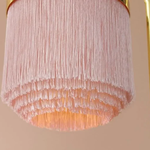 Warm Nordic Fringe Gulvlampe Bleg Pink