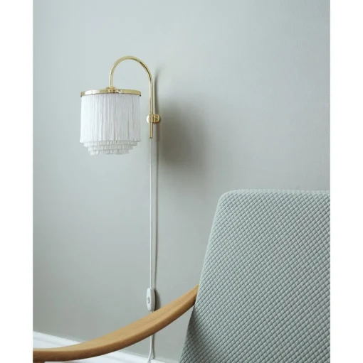 Warm Nordic Fringe Váglampe Cream Hvid