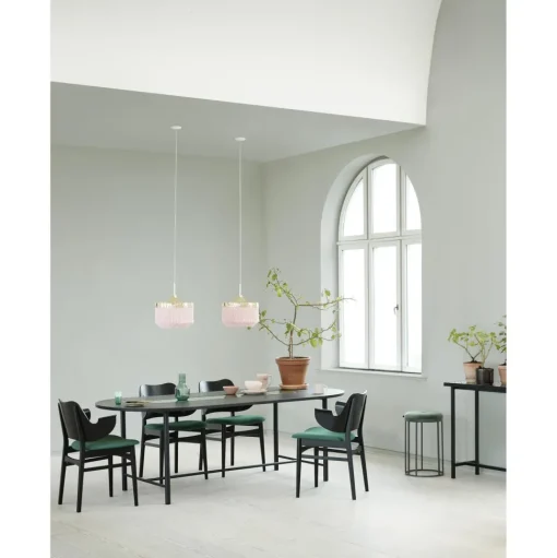 Warm Nordic Gesture Spisebordsstol med Sádepolstring Sort Bejdset Birk/Prescott 207