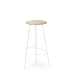 Warm Nordic Pebble Barstol H76 Asketrá/Hvid