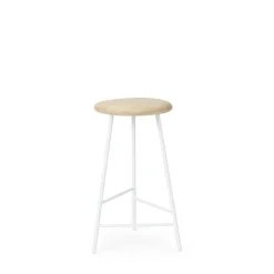 Warm Nordic Pebble Barstol H65 Asketrá/Hvid