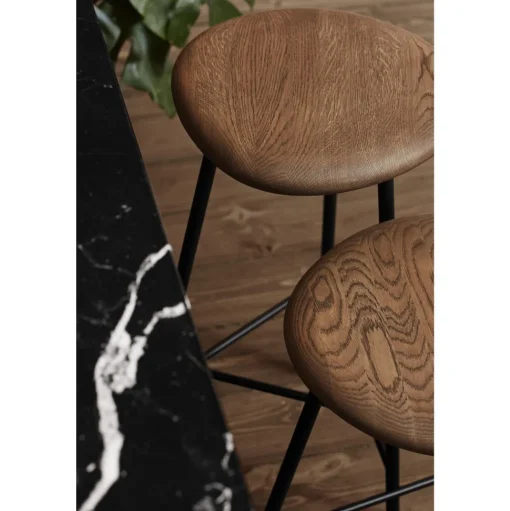 Warm Nordic Pebble Barstol H65 Røget Egetrá/Sort