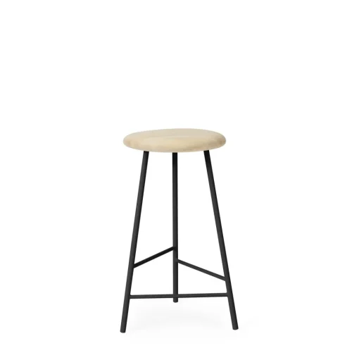 Warm Nordic Pebble Barstol H65 Asketrá/Sort