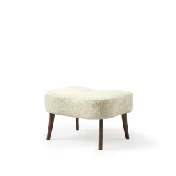 Warm Nordic Pragh Puf Sheepskin Off White/Røget Oileret Eg