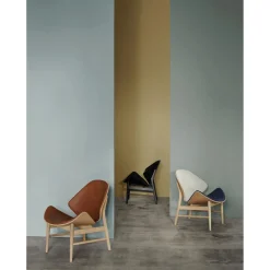 Warm Nordic The Orange Lánestol med Sáde og Rygpolstring Ritz 3701/Sort Egetrá