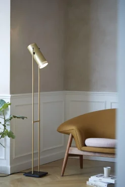 Warm Nordic Trombone Gulvlampe Messing