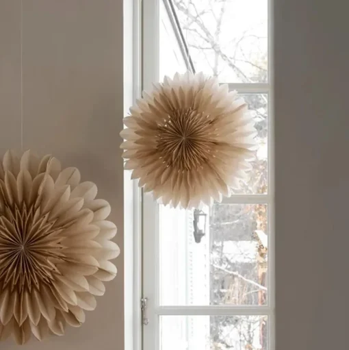 Watt & Veke Lotus JulestjerneØ60 Beige