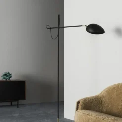 Watt & Veke Spoon Gulvlampe Sort