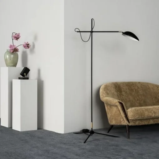 Watt & Veke Spoon Gulvlampe Sort