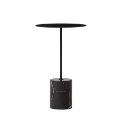 Wendelbo Calibre Sidebord Højt Sort/Sort Marmor