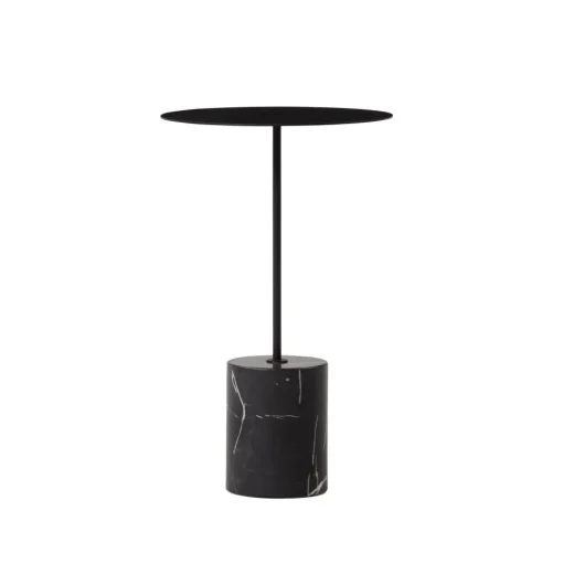 Wendelbo Calibre Sidebord Højt Sort/Sort Marmor