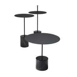 Wendelbo Calibre Sidebord Højt Sort/Sort Marmor