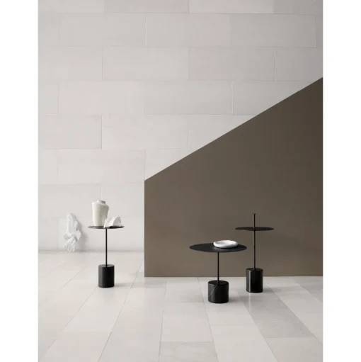 Wendelbo Calibre Sidebord Højt Sort/Sort Marmor