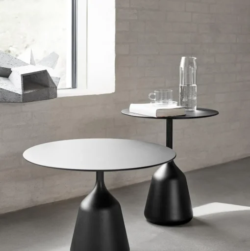 Wendelbo Coin Sidebord Høj Sort Laminat