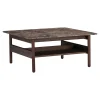 Wendelbo Collect Sofabord 78x78 Emperador Marmor /Mørkebrun Egetrá