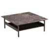 Wendelbo Collect Sofabord 95x95 Emperador Marmor /Mørkebrun Egetrá