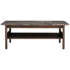Wendelbo Collect Sofabord 95x95 Emperador Marmor /Mørkebrun Egetrá