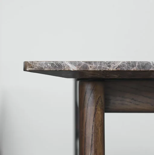 Wendelbo Collect Sofabord 95x95 Emperador Marmor /Mørkebrun Egetrá
