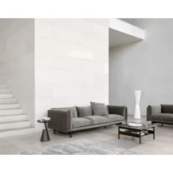 Wendelbo Collect Sofabord 95x95 Emperador Marmor /Mørkebrun Egetrá