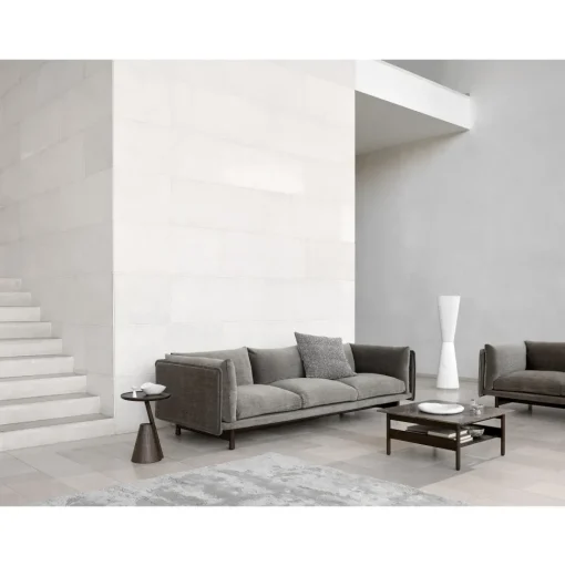 Wendelbo Collect Sofabord 95x95 Emperador Marmor /Mørkebrun Egetrá